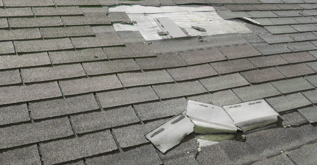 Replace missing or damaged shingles