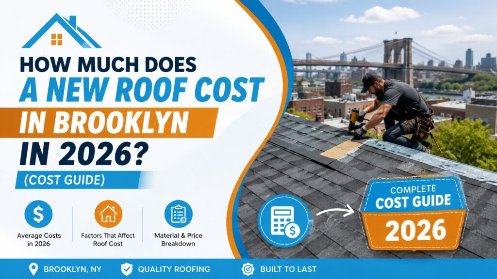 How Much Does a New Roof Cost in Brooklyn in 2026 (Complete Cost Guide)